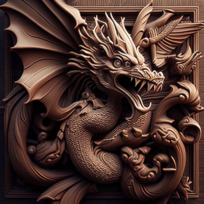 3D model Fight The Dragon game (STL)